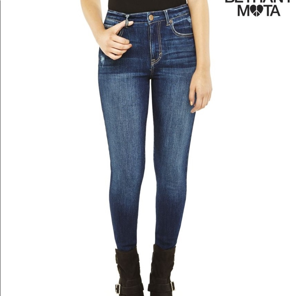 Bethany Mota Dark Ripped Jeans